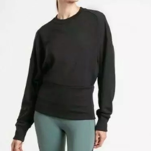 Athleta Black Potrero Sweatshirt - Picture 1 of 4